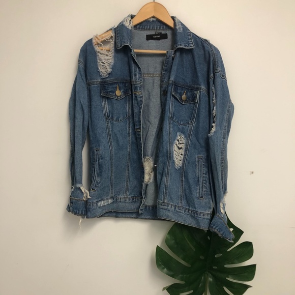 Forever 21 Jackets & Blazers - Forever 21 distressed denim jackets size small